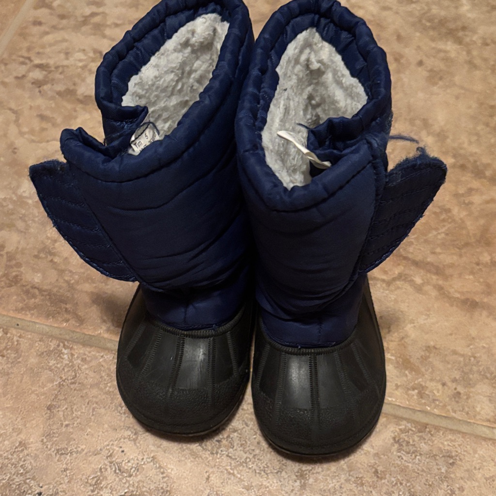Navy And Black Winter Boots